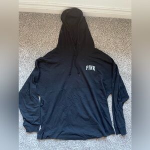 Black hooded long sleeve